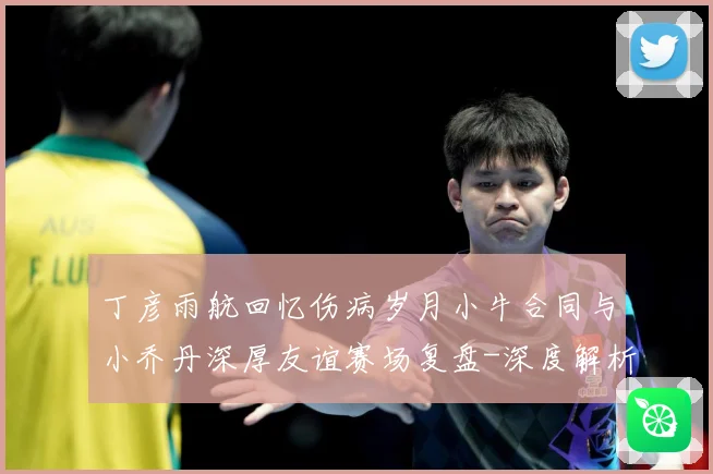 丁彦雨航回忆伤病岁月小牛合同与小乔丹深厚友谊赛场复盘-深度解析
